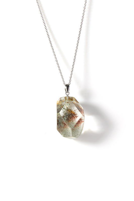 Geological Metal-Element Crystal Necklace
