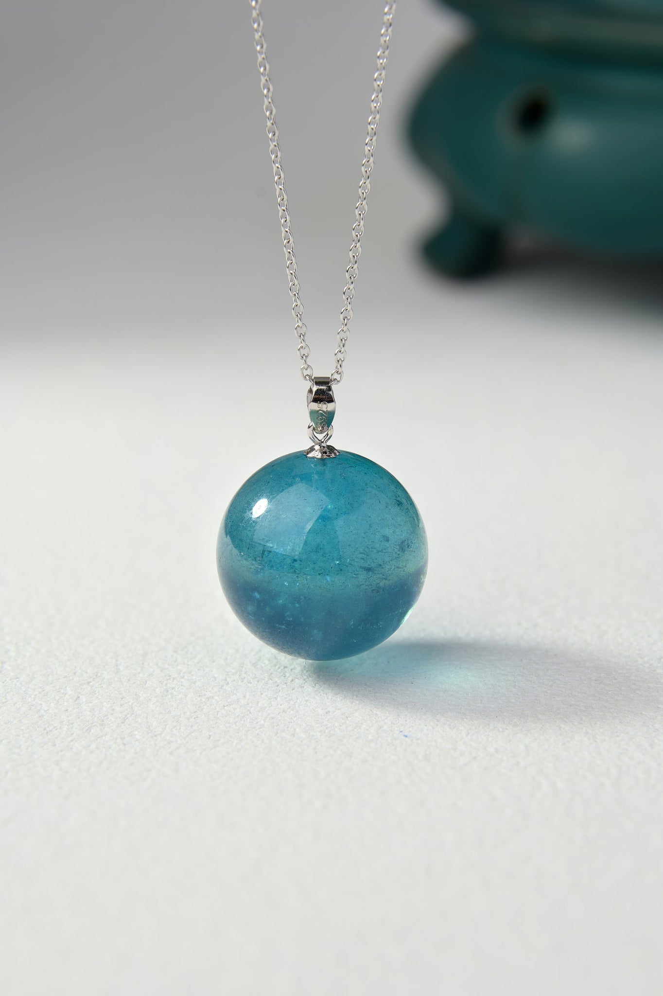 Aqua Essence Blue Crystal Pendant